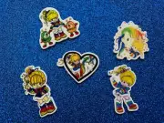 5pc. Rainbow Brite, Planar Resin Flatback