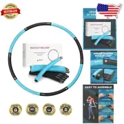 Weighted Fitness Hoop with 8 Detachable Sections – Stylish Workout Solution