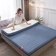 Japanese Floor Futon Mattress, Foldable Portable Roll Up Guest Bed Sleeping Mat Student Dormitory, Travel Essentials(B,180 * 200cm)