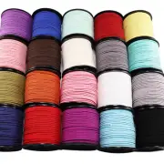 10 Yard Faux Suede Leather Flat Thread String Cord DIY Jewelry Making Beading