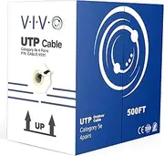 VIVO Black 500ft Bulk Cat5e, CCA Ethernet Cable, UTP Pull Box, Cat-5e Wire, Waterproof, Outdoor, Direct Burial CABLE-V011