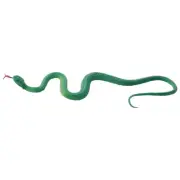 Simulation soft plastic toy snake Simulation Snake Rubber Tip Toy - Green N5L6