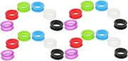 Kisangel Sets Pet Grooming Supply Silicone Scissors Finger Rings for Comfort Safety in Hairdressing Pcs