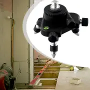 Level Base Adjustable Rotation Meter Tripod Bracket 1/4inch Interface W/ Adapter