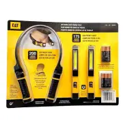 CAT 3 Piece LED Work Light Water Resistant Torch Flashlight 175Lumen Magnet Base