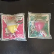 2x Vintage Duncan Yo-Yo Spinning Top NEW SEALED - Tournament + Sir Duncan Tops