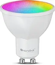 Nanoleaf Essentials Smart LED Colour-Changing Light Bulb (60W) - RGB & Warm to Cool Whites, App & Voice Control (Works with Apple Home, Google Home, Samsung SmartThings) (Matter GU10 (1 Pack))
