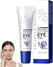 Moisturizing Collagen Peptide Eye Cream, Bee Venom Lifting Eye Gel for Dark Circles & Puffiness, Reduce Crows Feet and Bag, Anti-Wrinkle, Firming, Hydrating & Brightening and Nourishing (1pcs)