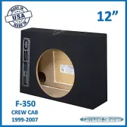 12" Single Sealed Ford F350 1999 - 2007 Sub Box Subwoofer Enclosure Speaker Box