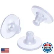 Outus 100 Pack Clear Rubber Earring Safety Backs Clutch Earring Pad Silicone