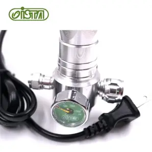 【ISTA 伊士達】鋁瓶上開型CO2單錶電磁閥 水草缸 氣量控制器I643(電磁閥低噪音品質穩定)