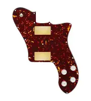 920D Custom 72 Deluxe Tele Loaded Pickguard With Gold Smoothie Humbuckers, Wh...