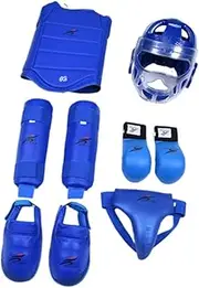 ａ aternee Karate Sparring Gear Set, Boxing Gloves Shin Guards Punch Mitts Practice Equipment for Muay, Thai, Karate, Grappling, Adults