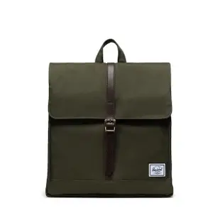 【Herschel】City Mid-Volume 雙肩包 軍綠 後背包 復古 偵查包 14L(10486-04488-OS)