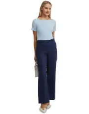 [Oxford] Keri Ribbed Boatneck Knit in Sky