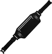 PartyKindom Running Belt Phone Pouch with Reflective Strips Adjustable Fitness Bag for Men and Women Lightweight Storage for Jogging Hiking and Workouts