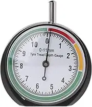 Tire Tread Depth Gauge 0-11mm (0-0.43") Dial Type - Stainless Steel Tyre Measurement Tool for Car Truck Motorcycle Bike