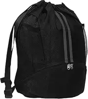 Healeved Travel Sports Bag Basketball Gear Storage Wet/dry Separation Shoe Compartment Drawstring Pocket Backpack Design Waterproof for Gym Outdoor