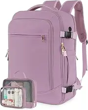 [FALARK] INC Carry on Travel Backpack, 40L Large Flight Approved Traveling Backpack with luggage Structure for Women