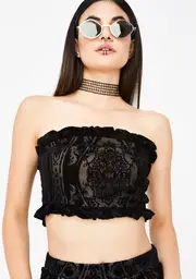 Gossip Column Tube Top