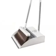 Dustpan And Broom Set Long Handle Stand Up Store With Broom Holder
