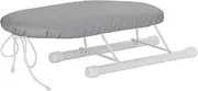 Tabletop Ironing Board with Folding Legs, Portable Mini Ironing Board, Extra Wide Countertop Ironing Board with Cotton Cover, Small Tabletop Ironing Board for Sewing Craft(Anti-scald silver cloth)