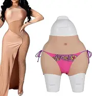 [CRODRES] Silicone Vagina Panties Crossdressing Big Buttock Butt Shaper Control Shorts Men Hiding Gaff Panty for Transgender
