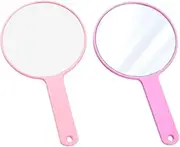 MERRYHAPY Lasting Portable Mirror 2pcs Creative Handheld Makeup Mirror Women Girls Artists