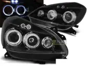Scheinwerfer for Renault CLIO 3 III 2005-2009 Schwarz Standlichtringen AU LPRE28
