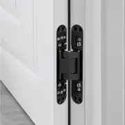 Set Of 2 Hidden Door Hinge, Invisible Concealed Door Hinge Silent Cross Folding