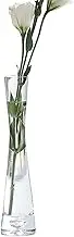 Hand-Made Blown Art Bud Glass Vase Clear Flower Bud Vase Single Stem Vases or Home and Office Décor.