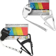Body Fat Caliper and Measuring Tape for Body - Pack of 2 Skinfold Calipers and B