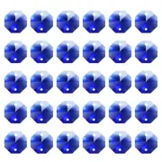 K9 Crystal Octagon Beads 2 Holes 60 Pack 14mm Chandelier Prisms Blue