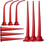 9Pcs Caulk Extension Nozzle, Caulking Tool Kit Include 3 Thin & Thick & Curved Nozzles, Reusable for Caulking Gun, Tool Kit