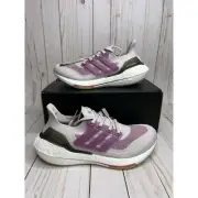 adidas UltraBoost 21 Ice Purple White Womens Size 7 S23831 Lightweight Running