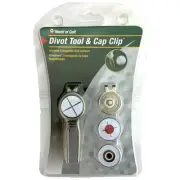 Jef World of Golf Divot Tool With Cap Clip (3 Markers)