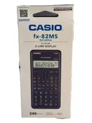Casio FX-82MS 2nd Edition 240 Functions 2-Line Display Scientific Calculator Blk