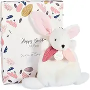 Doudou et Compagnie - Mini Comforter Rabbit - Happy Boho - Pink - 17cm - Happy Cuddly Toy - DC3882