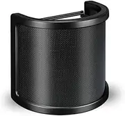 Pop Filter for Microphone, Black POP SHIELD.Metal Mesh Layer Microphone Windscreen Cover Handheld Mic Shield Mask,Microphone Accessories for Vocal Recording,Youtube videos,Streaming.Mic anti spray net
