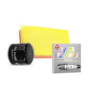 NGK Platinum Spark Plugs & NTK Air Oil Filter for Nissan Dualis J10 X-Trail T31