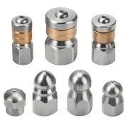 Jetter Heads Kit, Sewer Jetter Nozzle Kit Rotating Button Drain Cleaning Nozz...