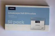 Qty 50 ID Card Pouch Landscape soft 95x80mm Photo Visitor ID Card Holder (K2)