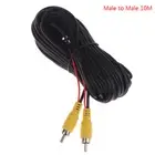RCA Male Female Car Reverse Rear View Camera Video Extension Cable Cord 6-20 Le
