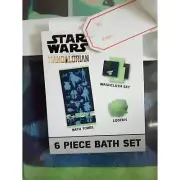 Star Wars Mandalorian 6 Piece Bath Set Jay Franco and Sons