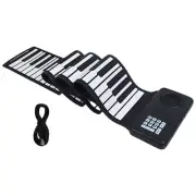 Portable 88 Key Rolls up Piano Keyboard Foldable Electronic Piano Easy to Carry