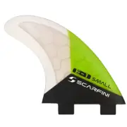 SCARFINI TRI THRUSTER Carbon Base DUAL TAB E1/S Surfboard Fins