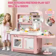 Pretend Kitchen Play Role Cooking Toys Set Children Cookery Cookware Playset Plastic 41 PCS Accessories