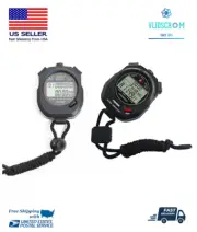 Digital Stopwatch Double Timer Counter Chronograph Metronome Watch Alarm Sports