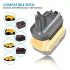 Dewalt & Milwaukee 18V Li-ion Battery Adapter Replacement for Dyson V6 Vacuums