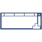 Glorious Top Frame for GMMK Pro 75 Percent Navy Blue